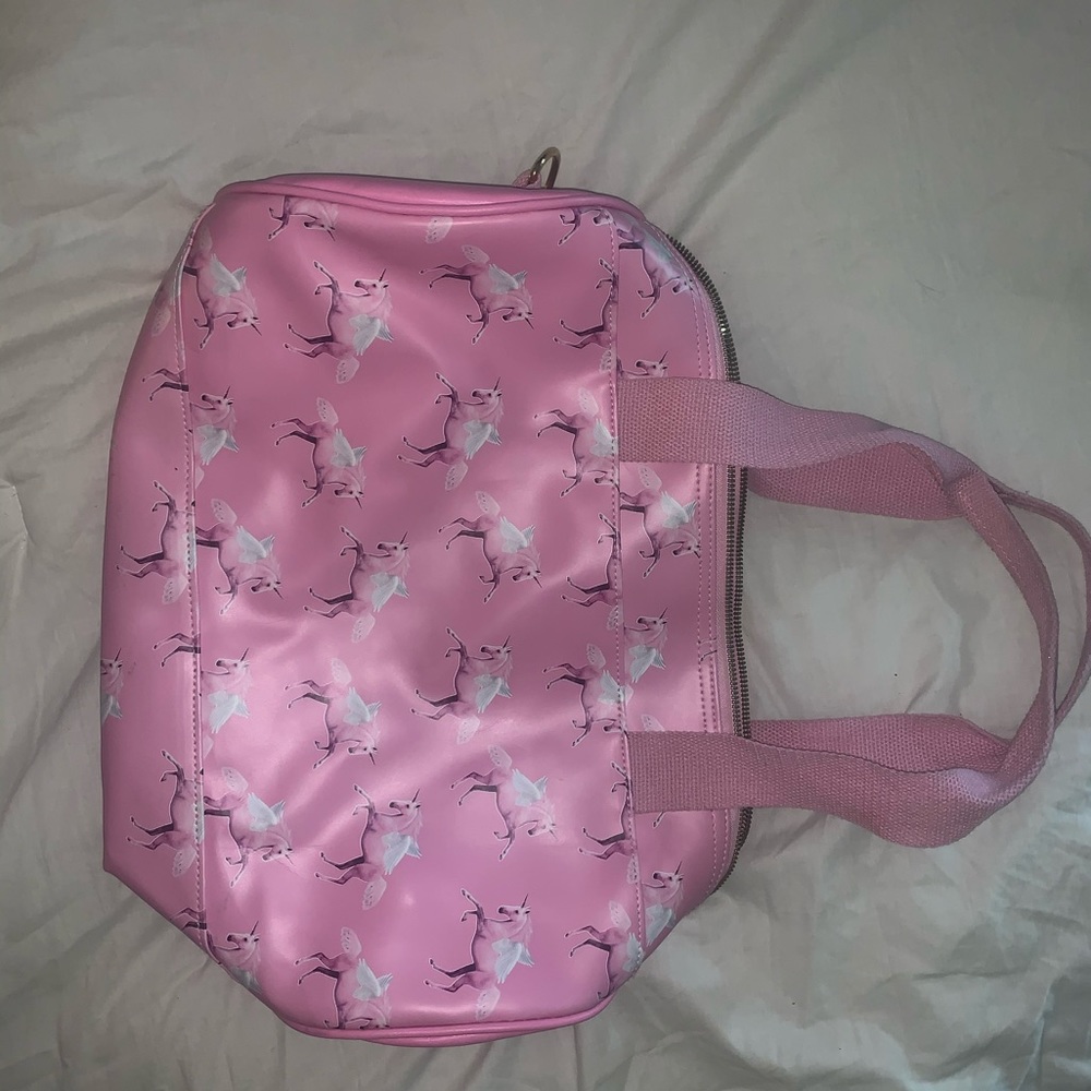 Pink Unicorn Travel Day Bag, Duffle Bag ,Beach Bag